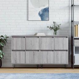 Berkfield Sideboards 2 Pcs Grey Sonoma Engineered Wood - thumbnail 1