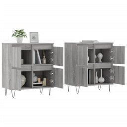 Berkfield Sideboards 2 Pcs Grey Sonoma Engineered Wood - thumbnail 3