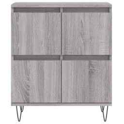 Berkfield Sideboards 2 Pcs Grey Sonoma Engineered Wood - thumbnail 6
