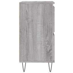 Berkfield Sideboards 2 Pcs Grey Sonoma Engineered Wood - thumbnail 7