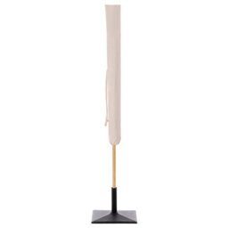 Wyld And Coco Garden Market Parasol Beige 2.32M - Steel Pole Outdoor Shade - thumbnail 8
