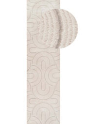 The Rugs Carmel Cream/grey Geometric Area Rug And Runner Non Shedding, Stain Resistant, Soft - thumbnail 9