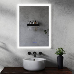 Maerts-E Bathroom Led Mirror With Bluetooth Speaker 500 X 700 mm 3 Colour Dimmable Lighting Meomory Anti-Fog Touch/wall Switch Control - thumbnail 1