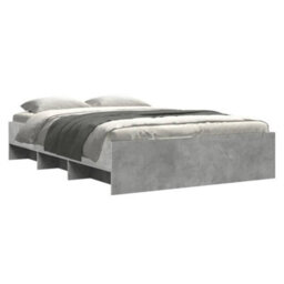Berkfield Bed Frame Without Mattress Concrete Grey 120X200Cm Engineered Wood - thumbnail 3