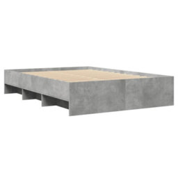 Berkfield Bed Frame Without Mattress Concrete Grey 120X200Cm Engineered Wood - thumbnail 7