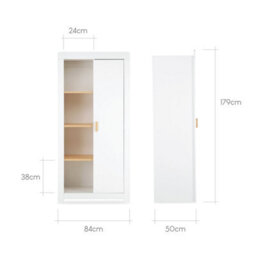 CuddleCo Nola Signature Wardrobe - White & Natural - thumbnail 5