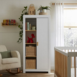 CuddleCo Nola Signature Wardrobe - White & Natural