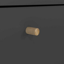 Wyld Haus Quietbloom Dark Grey 4-Drawer Wooden Chest - thumbnail 7