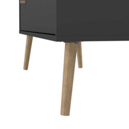 Wyld Haus Quietbloom Dark Grey 4-Drawer Wooden Chest - thumbnail 8
