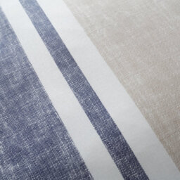 Catherine Lansfield Bedding Textured Banded Stripe Duvet Cover Set With Pillowcases Blue - thumbnail 4