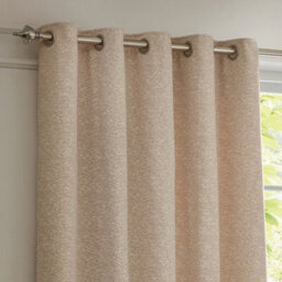 Paoletti Galaxy Fully Lined Chenille Eyelet Curtain Pair, Blush, (W) 168 X (D) 229Cm - thumbnail 2