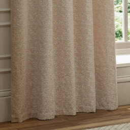 Paoletti Galaxy Fully Lined Chenille Eyelet Curtain Pair, Blush, (W) 168 X (D) 229Cm - thumbnail 3