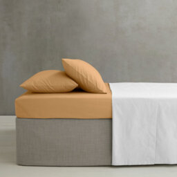 Catherine Lansfield Pillowcases Easy Iron Percale Standard 50X75Cm Pack Of 2 Pillow Cases With Envelope Closure Caramel - thumbnail 2