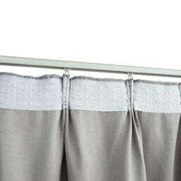 Berkfield Blackout Curtains With Hooks 2 Pcs Grey 140X225 Cm - thumbnail 3