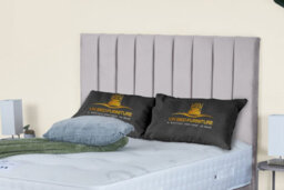 UKBEDFURNITURE Wilton Plush Silver End Opening Divan Ottoman Bed With 54 Inch Headboard - thumbnail 3