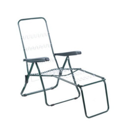 Alfresia Garden Sun Lounger - Green Frame With Green Luxury Cushion - thumbnail 9