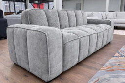 Stratus Interiors Solaya Luxury Chenille Sofa - Durable, Stylish Black Living Room Seating - 3 Seater - thumbnail 1