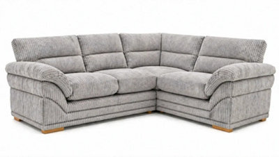 BlissFurniture Ltd Amalfi Claude Left Hand 2 Piece Corner Sofa In Silver - image 1