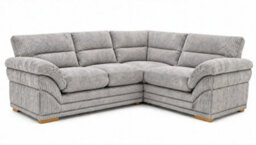 BlissFurniture Ltd Amalfi Claude Left Hand 2 Piece Corner Sofa In Silver - thumbnail 1