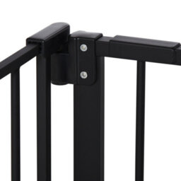 Pawhut Adjustable Safety Gate W/ 3 Extensions, 4 Adjustable Screws, Black - thumbnail 8