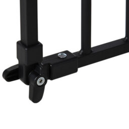 Pawhut Adjustable Safety Gate W/ 3 Extensions, 4 Adjustable Screws, Black - thumbnail 9