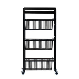 Darphe 4-Tier Kitchen Storage Trolley With Pull-Out Baskets - thumbnail 2