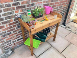 Charles Taylor Trading Charles Taylor Davenport Utility Garden Table - thumbnail 3