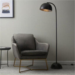 Loops Standing Floor & Table Lamp Set - Adjustable Matt Black Steel Grey Painted Head - thumbnail 4