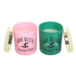 Something Different Good Witch And Bad Witch Scented Candle (Pack Of 2) White/pink/green (One Size) - thumbnail 3