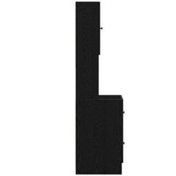 Berkfield Kitchen Cabinet With Drawer With Door Black Oak Engineered Wood - thumbnail 7