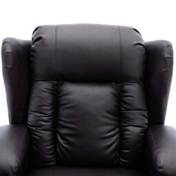 More4Homes Caesar Electric Bonded Leather Automatic Recliner Armchair Sofa Home Lounge Chair (Black) - thumbnail 6