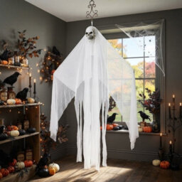 Garden Greatness 7Ft Halloween Hanging Skull Decoration - thumbnail 2