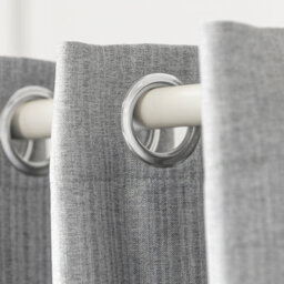 Sobuy Kls12-Hg, Blackout Curtain With Adjustable Metal Rods, Opaque Curtain For Rooms, Grey,162-266 Cm X 199-262 Cm - thumbnail 4