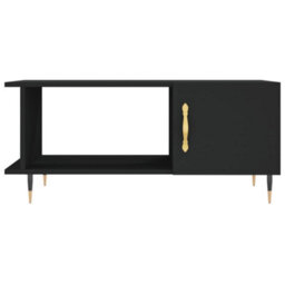 Berkfield Coffee Table Black 90X50X40 Cm Engineered Wood - thumbnail 5