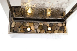 Primrose Giant Brushed Stainless Steel Silver Water Wall Cascade Commercial Water Feature 174Cm - thumbnail 6