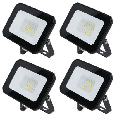 AB Tools 20 Watt Led Mini Floodlight Garden Lighting 1600 Lumens Ip65 + Bracket 4Pc - image 1