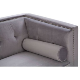 Orsina Felisa Two Seater Grey Velvet Sofa - thumbnail 7
