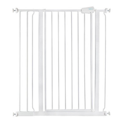 Safetots Extra Tall Metal Safety Gate Pressure Fit, 87.9Cm - 95.5Cm, White, 104Cm In Height, Extra Tall Baby Gate - image 1