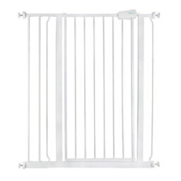 Safetots Extra Tall Metal Safety Gate Pressure Fit, 87.9Cm - 95.5Cm, White, 104Cm In Height, Extra Tall Baby Gate - thumbnail 1