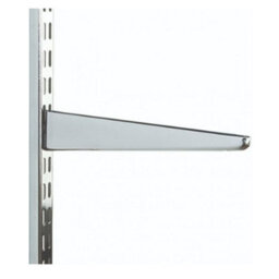 Charles Watson Chrome Twin Slot Uprights 710mm Wall Mounted Adjustable Shelving Rail - thumbnail 2
