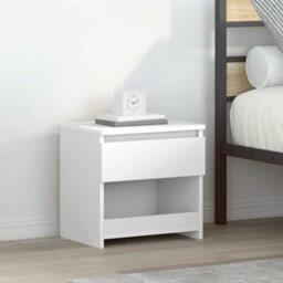Berkfield Elegant Bedside Cabinets 2 Pcs High Gloss White 40X30X39 Cm Engineered Wood - thumbnail 2