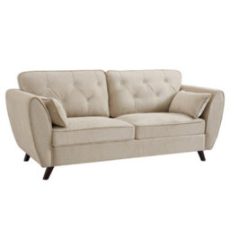 Home Detail Mona 3 Seater Sofa, Beige Linen - thumbnail 3