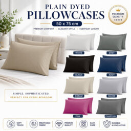 Moonlight Bedding Pillowcase Pack Of 4-Envelope Closure Super Soft Brushed Microfiber House Wife Pillow Cover,(Beige,50X75 Cm) - thumbnail 9