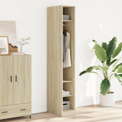 Berkfield Wardrobe Sonoma Oak 30X50X200 Cm Engineered Wood - image 1