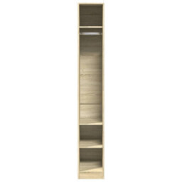 Berkfield Wardrobe Sonoma Oak 30X50X200 Cm Engineered Wood - thumbnail 4