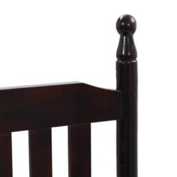 Berkfield Rocking Chair With Curved Seat Brown Poplar Wood - thumbnail 5