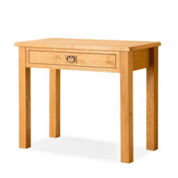 Lanner Oak Work Desk With Drawer For Home Office - By Roseland Furniture - thumbnail 1