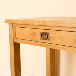 Lanner Oak Work Desk With Drawer For Home Office - By Roseland Furniture - thumbnail 7