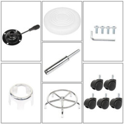 Adjustable 360 Swivel Stool Round Stool Salon Chair Beauty Workshop Office - thumbnail 4