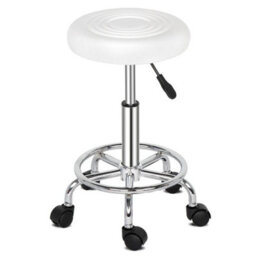 Adjustable 360 Swivel Stool Round Stool Salon Chair Beauty Workshop Office - thumbnail 1